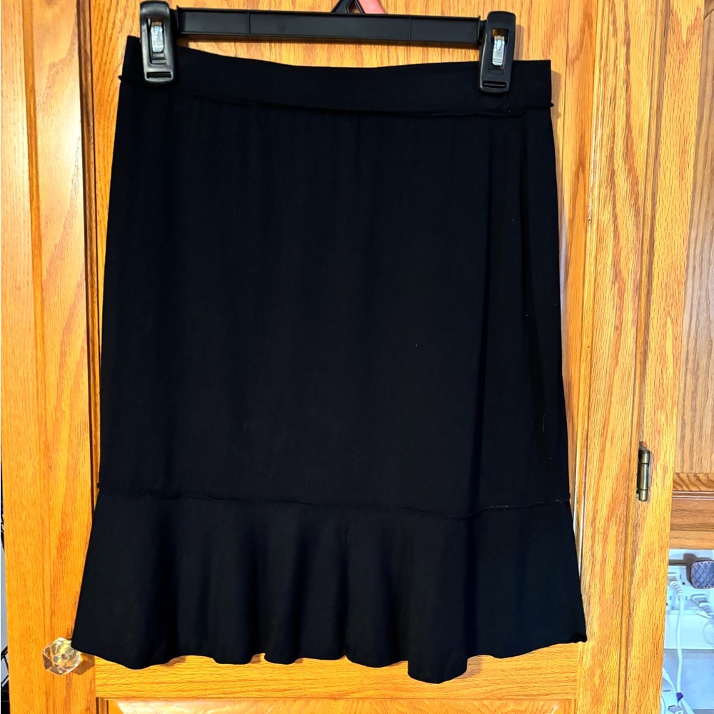 Max Studio Black A-Line Skirt